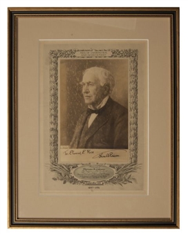 Thomas Edison Signed and Framed Photo- PSA/DNA Gem Mint 10